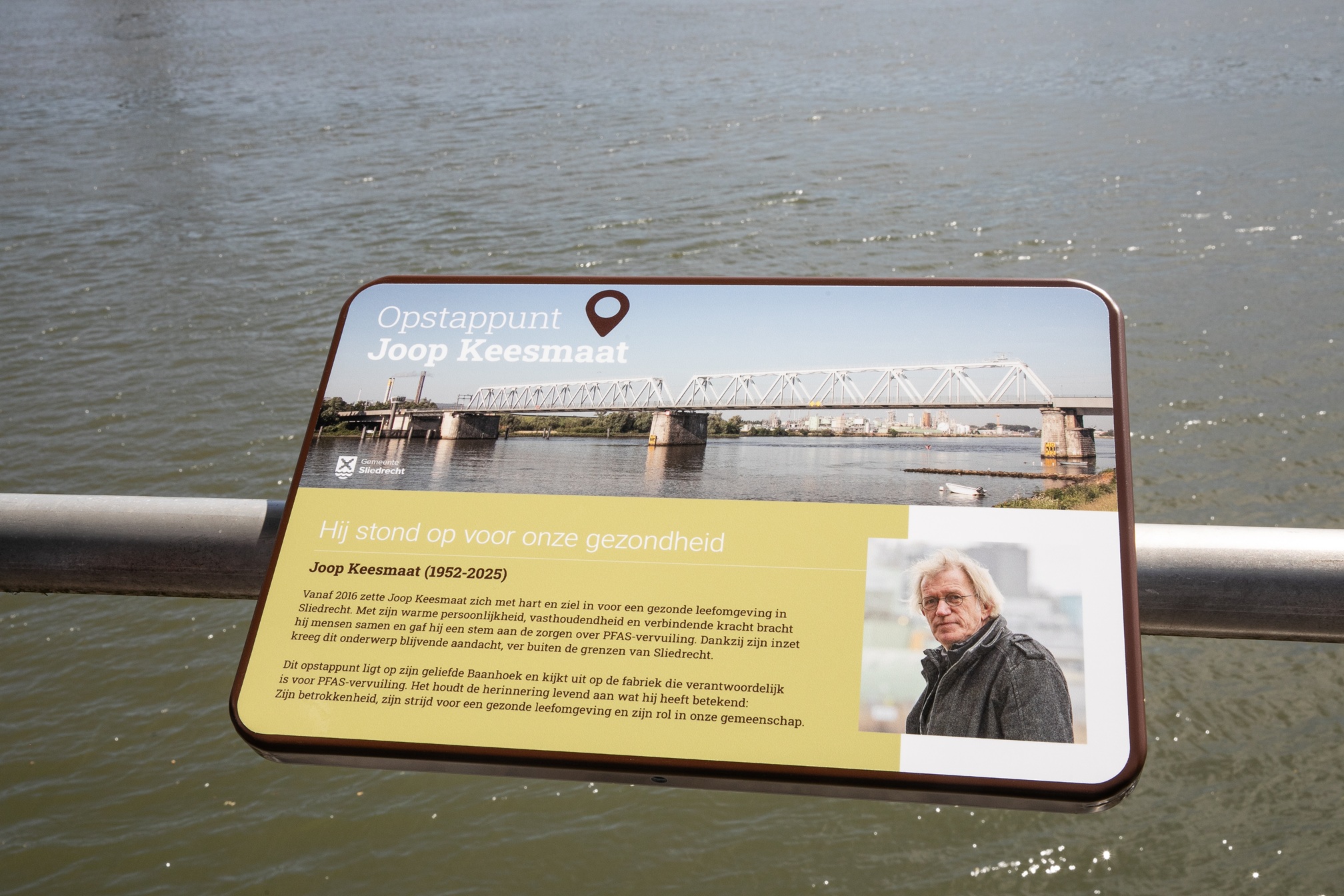 Gedenkbord Joop Keesmaat