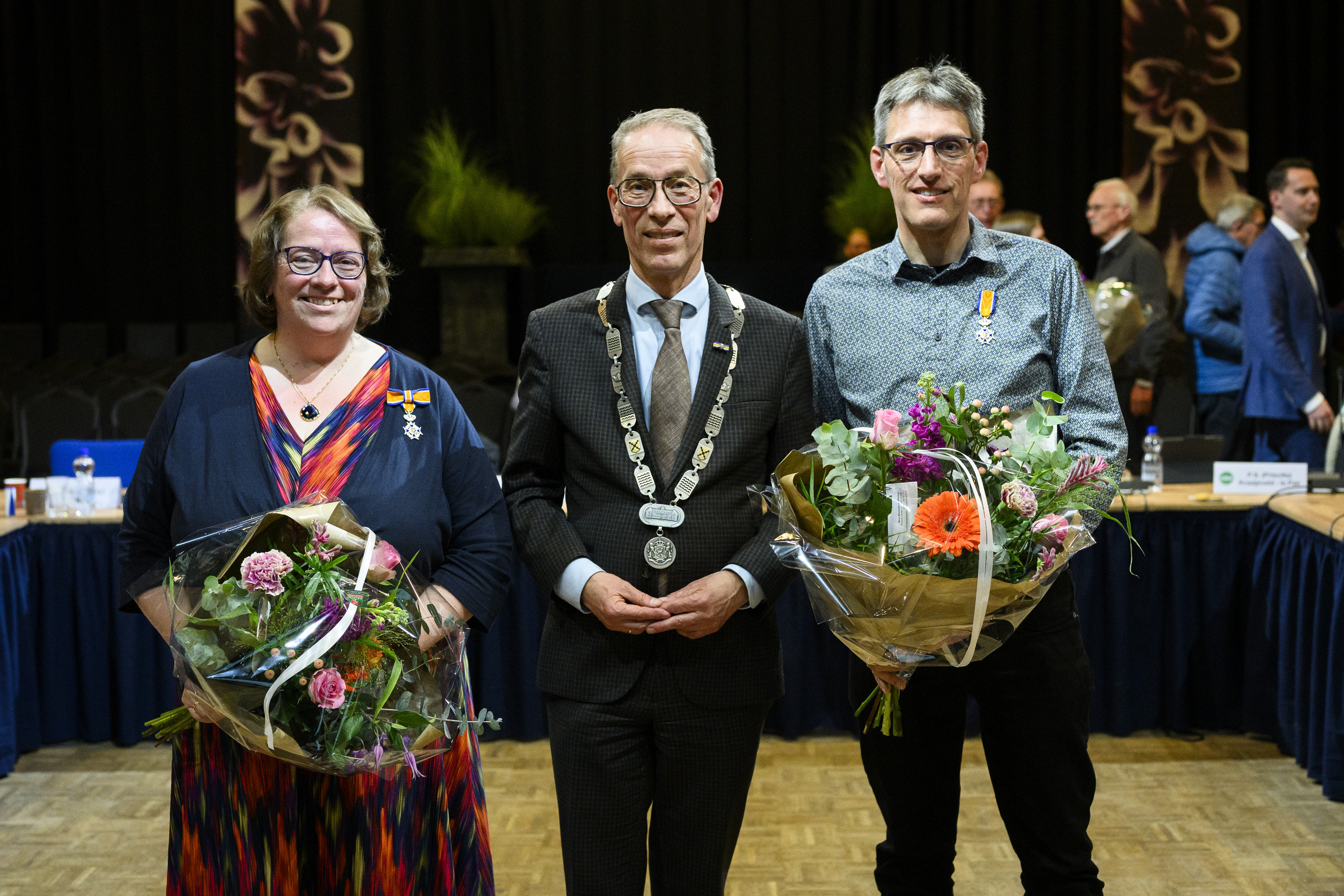 Koninklinke onderscheidingen Ria de Mul en Vincent Prins