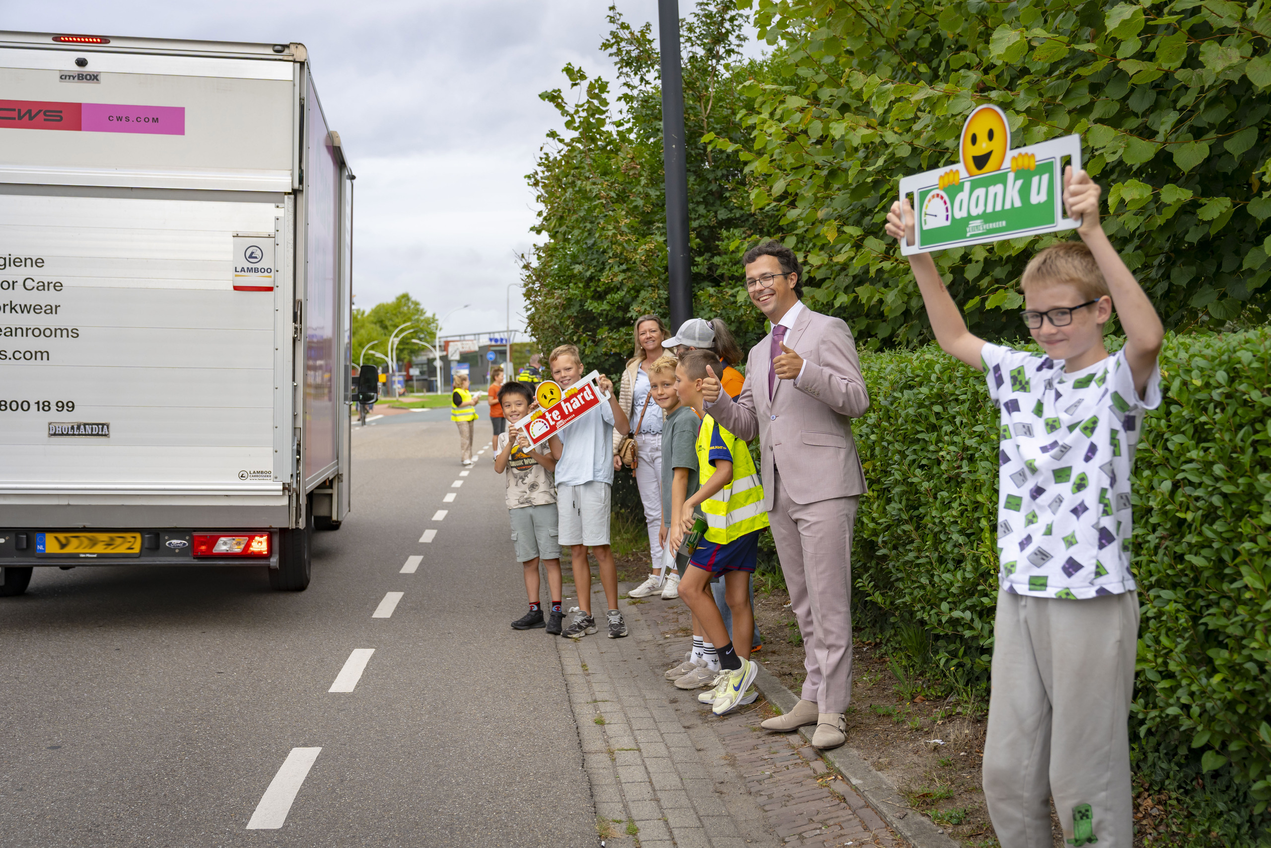 Foto 5 verkeersactie Anne de Vriesschool door Remco Zwinkels