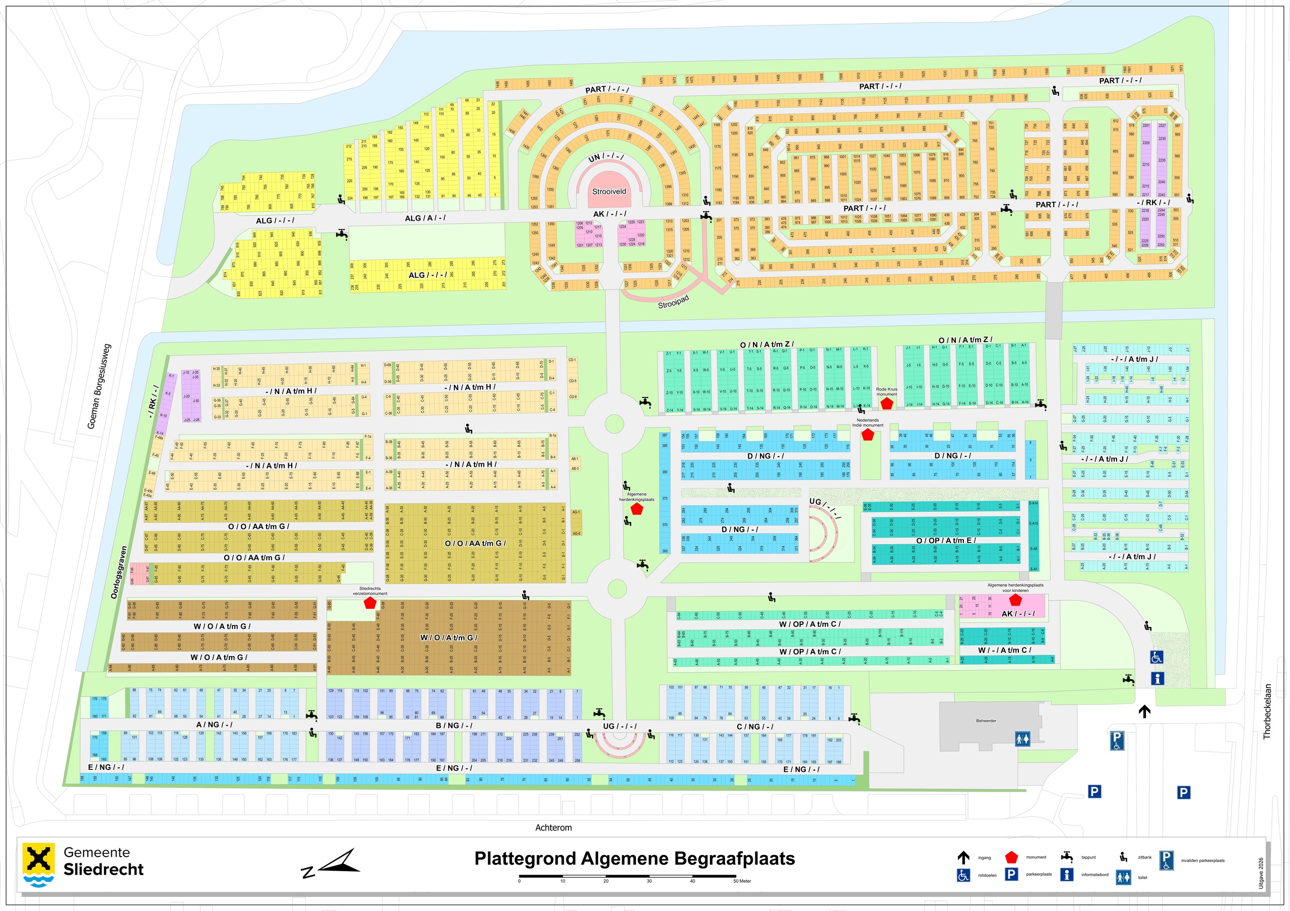Plattegrond Algemene Begraafplaats (Uitgave 2026)